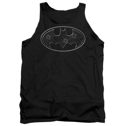 Batman - Glass Hole Logo Adult Tank
