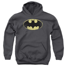 Batman - Distressed Shield Youth Pull Over Hoodie