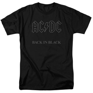 Acdc - Back In Black Short Sleeve Adult 18/1