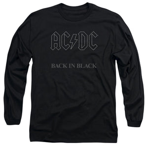Acdc - Back In Black Long Sleeve Adult 18/1
