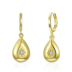 Teardrop Swarovski Elements Drop Earrings