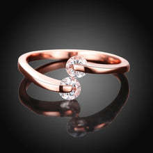 Together Forever Swarovski Crystal Ring Set in Rose Gold