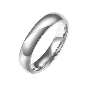 Stainless Steel Comfort Fit Unisex Band Ring