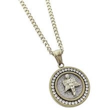 Swarovski Elements My Angel Circular Pendant Necklace in 14K Gold Plating - Two Options Available