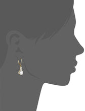 Swarovski Crystals Round Cut Halo Drop  Earring