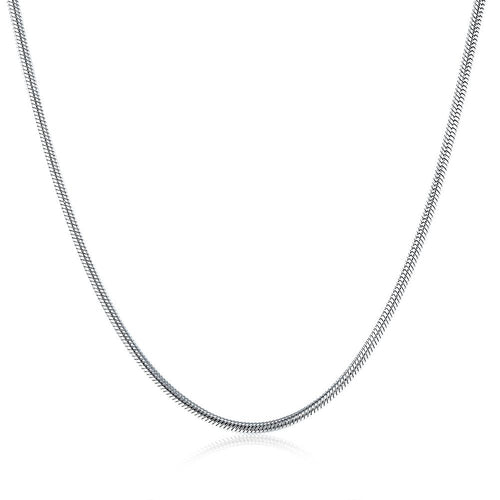 Stainless Steel Smooth Snake Chain Necklace