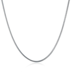 Stainless Steel Smooth Snake Chain Necklace