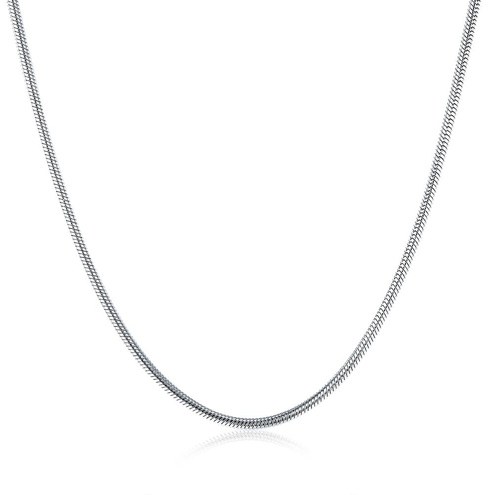 Stainless Steel Smooth Snake Chain Necklace