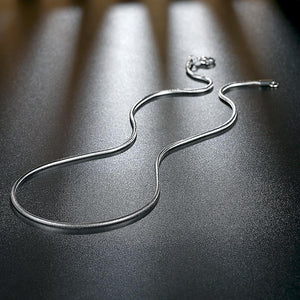 Stainless Steel Smooth Snake Chain Necklace