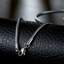 Stainless Steel Smooth Snake Chain Necklace