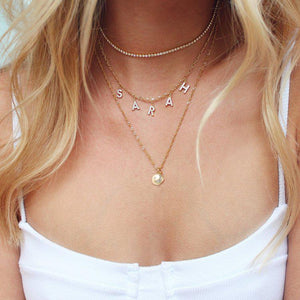 Swarovski Crystals Classic 3mm Tennis Choker  Necklace