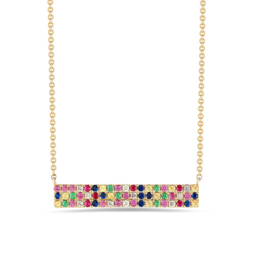 Rainbow Swarovski Elements Pendant Necklaces in 14K Gold (Multiple Options)