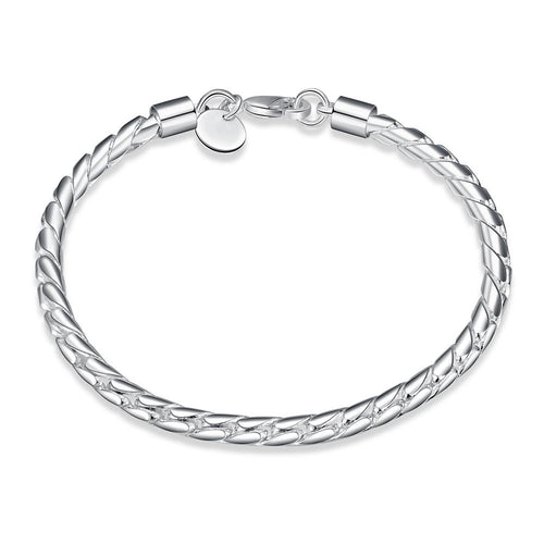 Silver Twisted Figaro Bracelet