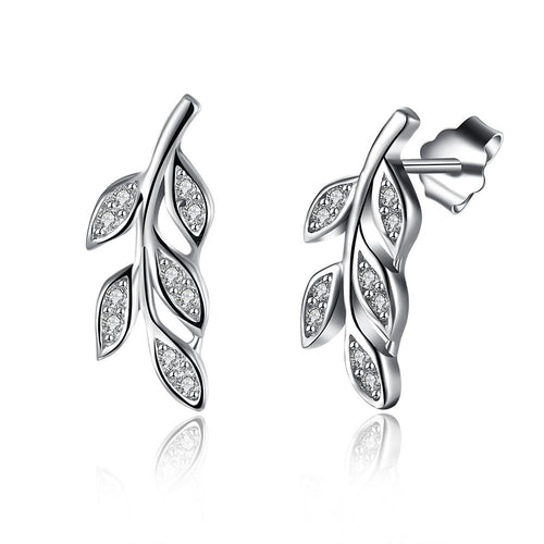 Sterling Silver Swarovski Grapevine Stud Earrings