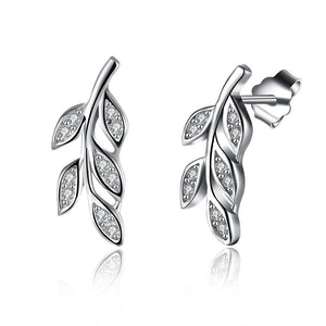 Sterling Silver Swarovski Grapevine Stud Earrings