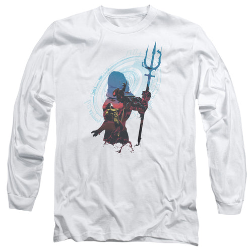 Aquaman Movie - Silhouette Long Sleeve Adult 18/1
