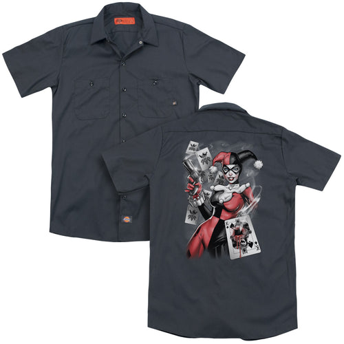 Batman - Smoking Gun(Back Print) Adult Work Shirt