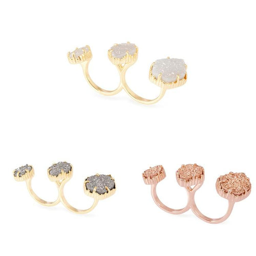 Triple Ice Statement Ring